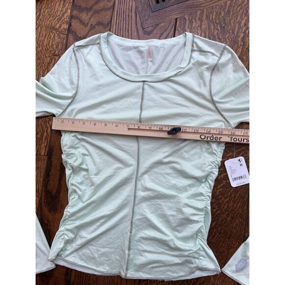 New Free People FP Movement Right On Run Long Sleeve Pistachio Size Small - Picture 5 of 6